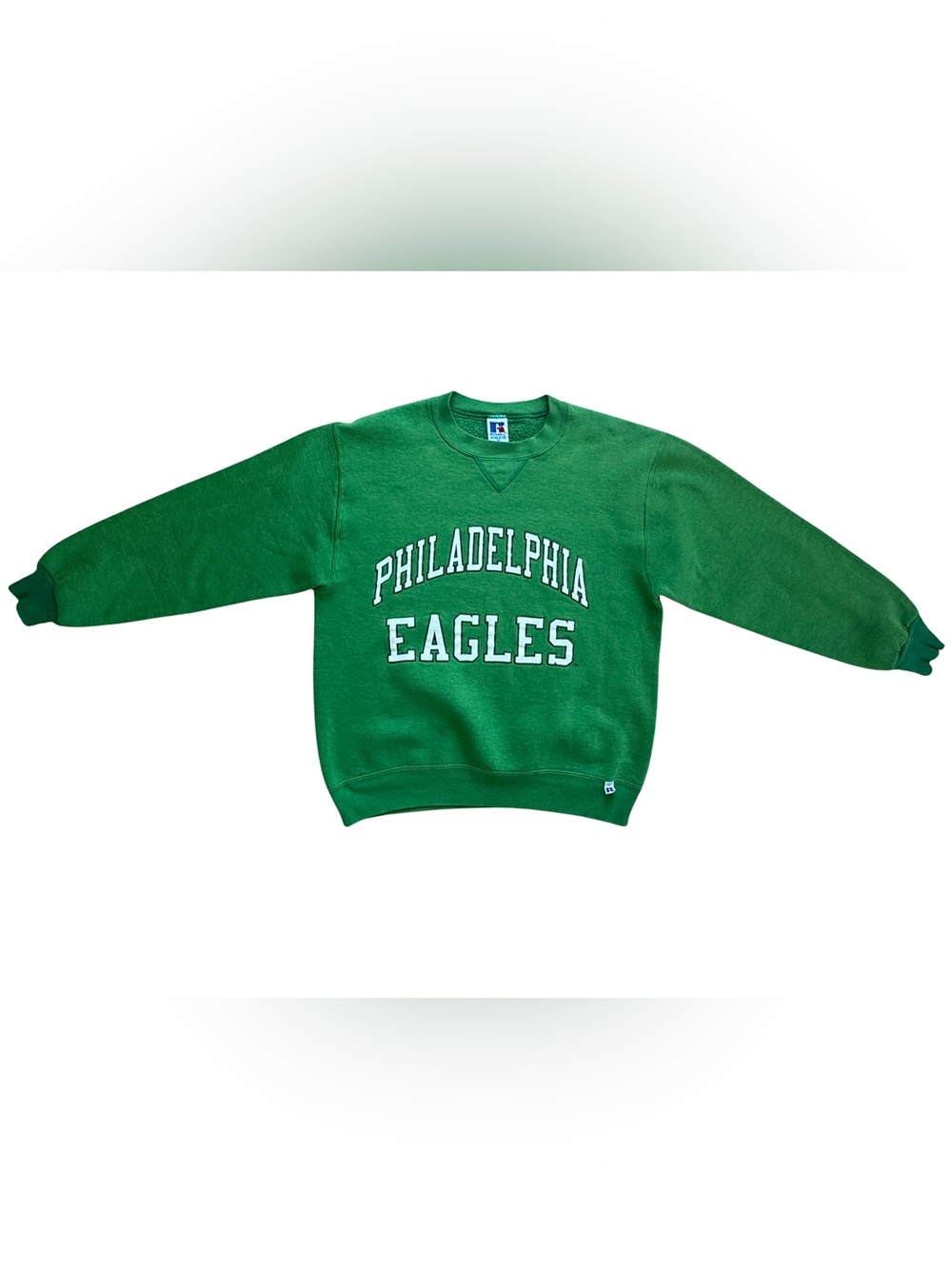 Vintage Russell Athletic Green Philadelphia Eagles Crewneck Sweatshirt Size M